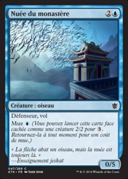 Nuée du monastère, carte Magic KTK 47 — extension Les Khans de Tarkir