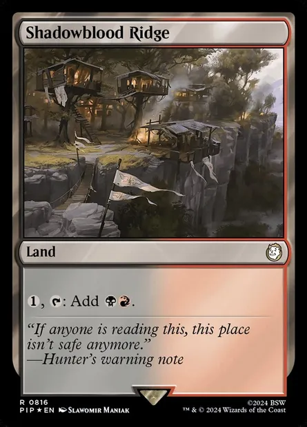 Shadowblood Ridge, Magic card PIP 816 — Fallout set