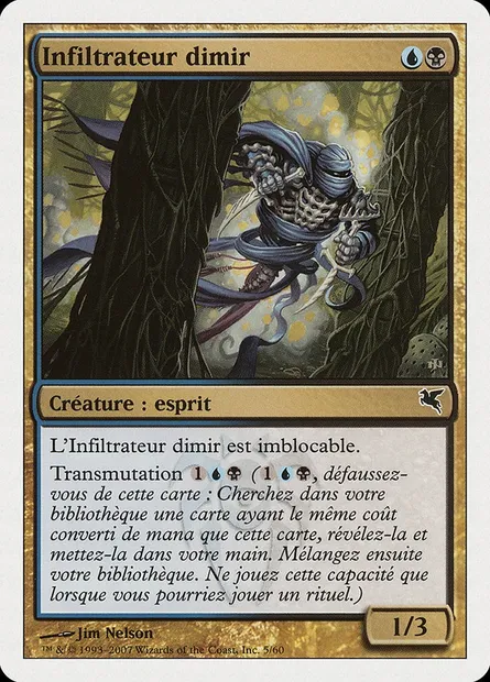 Dimir Infiltrator, Magic card PSAL E5 — Salvat 2005 set