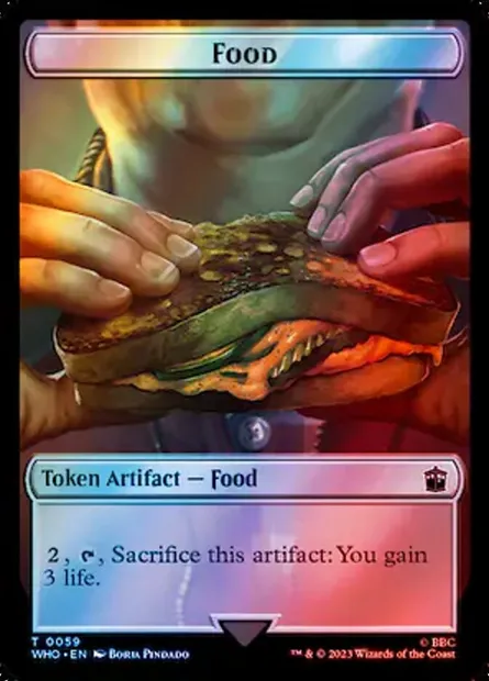 Food, Magic card TWHO 59 — Doctor Who Tokens set
