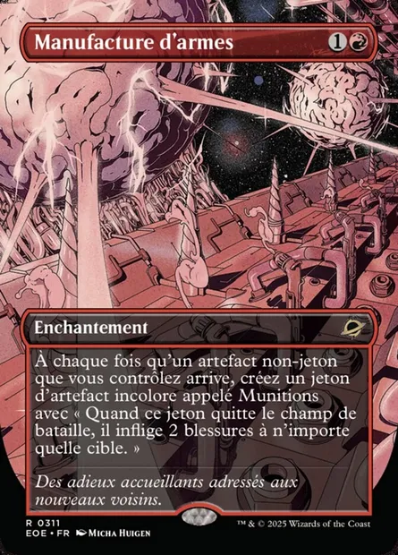 Manufacture d'armes, carte Magic EOE 311 — extension Edge of Eternities