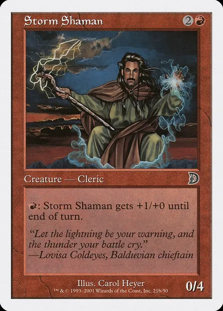 Storm Shaman, Magic card DKM 21b — Deckmasters set