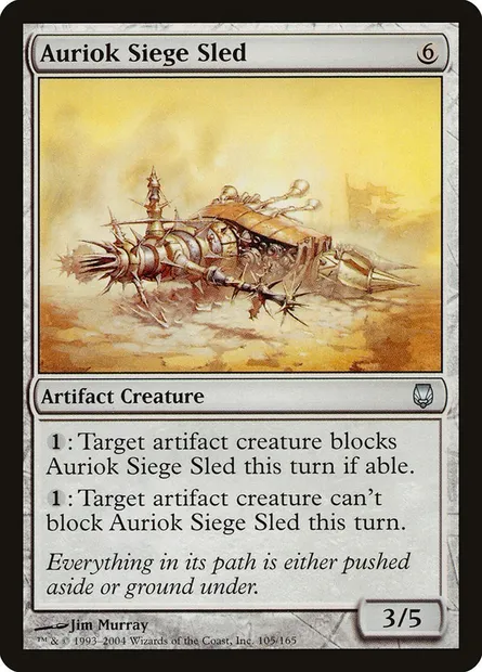 Auriok Siege Sled, Magic card DST 105 — Darksteel set