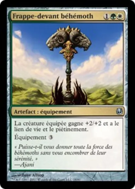 Frappe-devant béhémoth, carte Magic DDH 28 — extension Duel Decks: Ajani vs. Nicol Bolas
