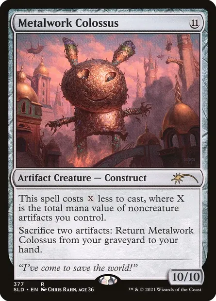 Metalwork Colossus, Magic card SLD 377 — Secret Lair Drop set