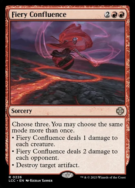 Fiery Confluence, Magic card LCC 226 — The Lost Caverns of Ixalan Commander set