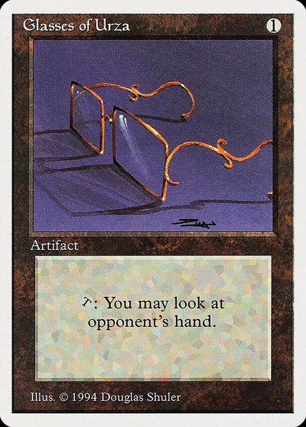 Lunettes d'Urza, carte Magic SUM 249 — extension Summer Magic / Edgar