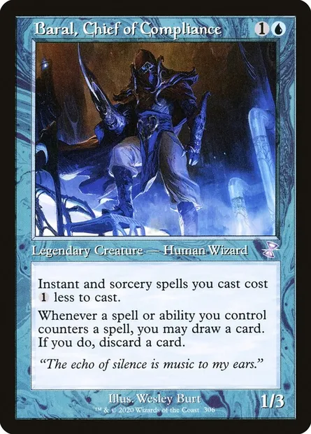 Baral, Chief of Compliance, Magic card TSR 306 — Time Spiral Remastered set