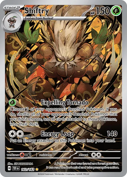 Shiftry, Pokémon card TEF 163 — Temporal Forces set