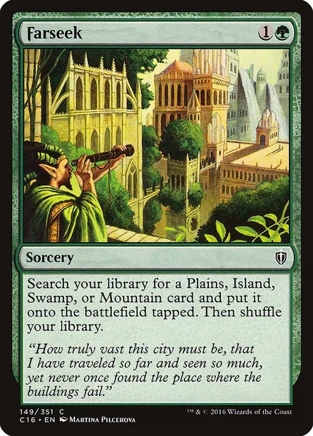 Farseek, Magic card C16 149 — Commander 2016 set