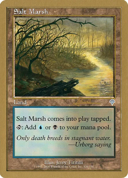 Salt Marsh, Magic card WC01 ar326 — World Championship Decks 2001 set