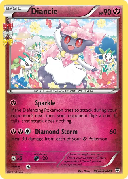 Diancie, Pokémon card GEN RC22 — Generations set