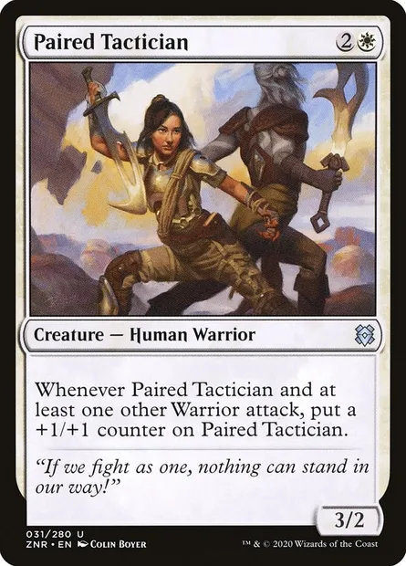 Paired Tactician, Magic card ZNR 31 — Zendikar Rising set