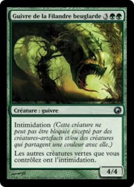 Guivre de la Filandre beuglarde, carte Magic SOM 111 — extension Cicatrices de Mirrodin