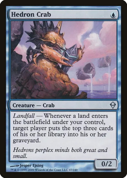 Hedron Crab, Magic card ZEN 47 — Zendikar set