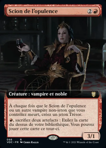 Scion de l'opulence, carte Magic VOC 66 — extension Crimson Vow Commander