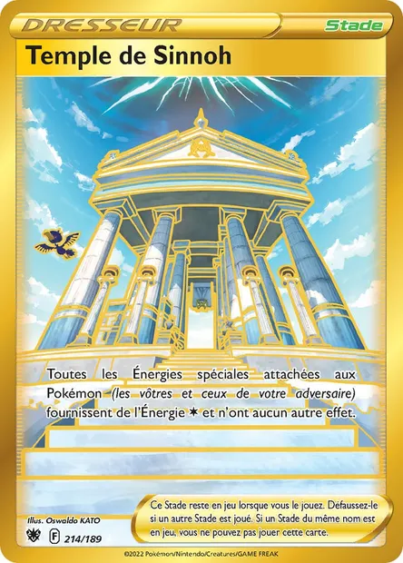 Temple de Sinnoh, carte Pokémon ASR 214 — extension Astres Radieux