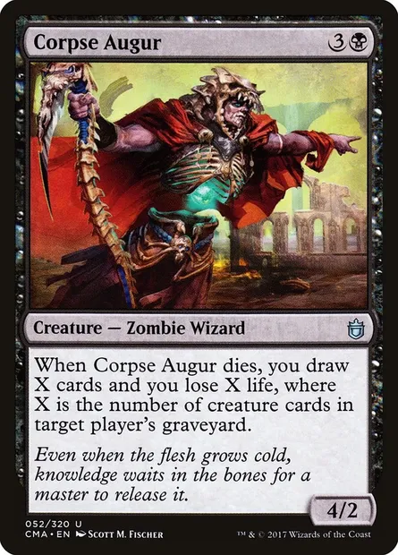 Corpse Augur, Magic card CMA 52 — Commander Anthology set