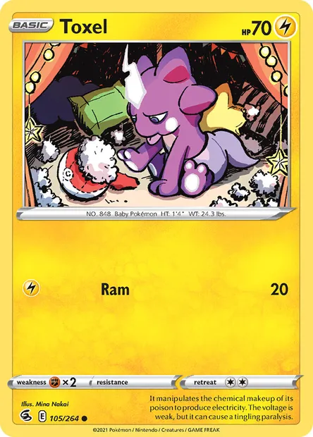 Toxel, Pokémon card FST 105 — Fusion Strike set