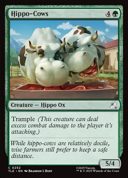 Hippo-Cows, Magic card TLE 252 — Avatar: The Last Airbender Eternal set