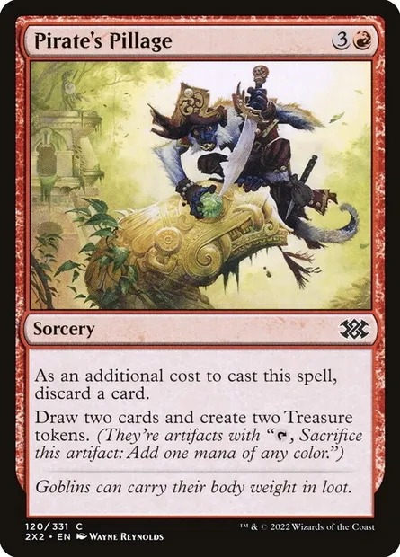 Pirate's Pillage, Magic card 2X2 120 — Double Masters 2022 set