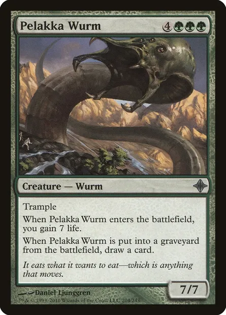 Pelakka Wurm, Magic card ROE 204 — Rise of the Eldrazi set