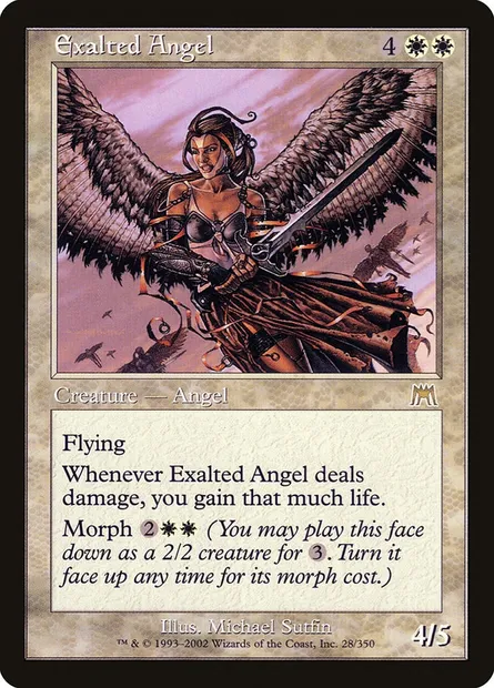Exalted Angel, Magic card ONS 28 — Onslaught set