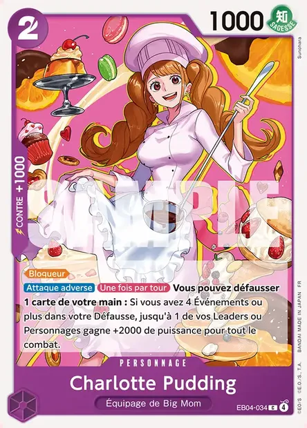 Charlotte Pudding, carte One Piece EB04-034 — extension EGGHEAD CRISIS