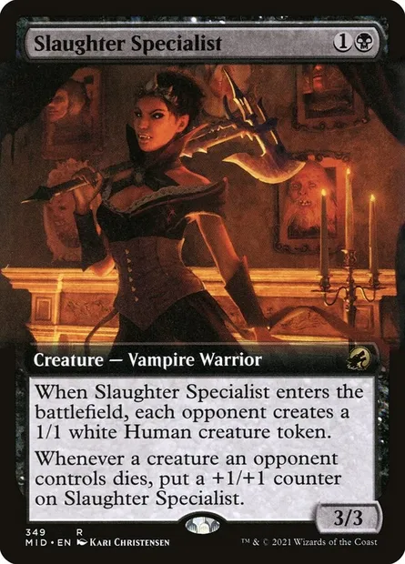 Slaughter Specialist, Magic card MID 349 — Innistrad: Midnight Hunt set