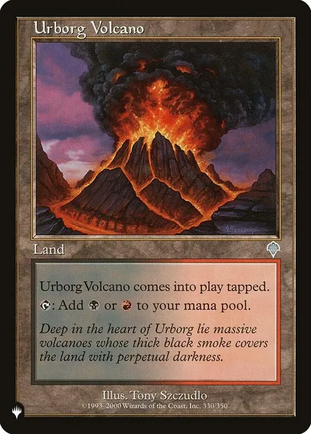 Volcan d'Urborg, carte Magic PLST INV-330 — extension The List