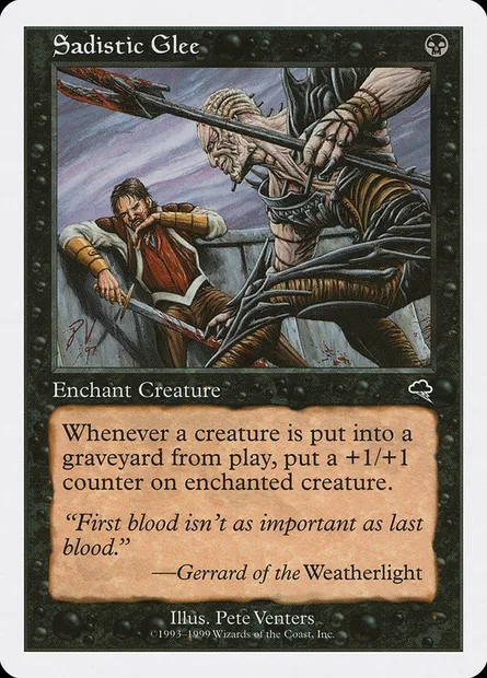 Jubilation sadique, carte Magic BRB 61 — extension Battle Royale Box Set