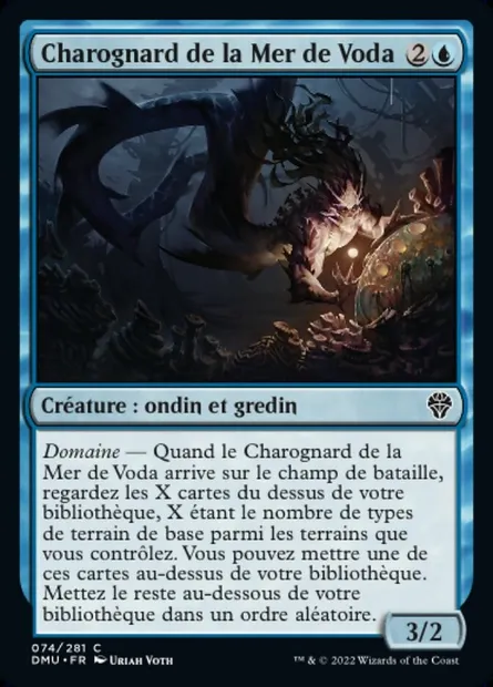 Charognard de la Mer de Voda, carte Magic DMU 74 — extension Dominaria Uni
