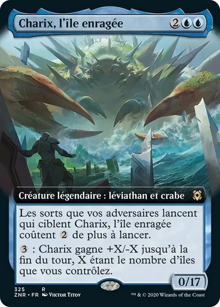 Charix, l'île enragée, carte Magic ZNR 325 — extension Renaissance de Zendikar