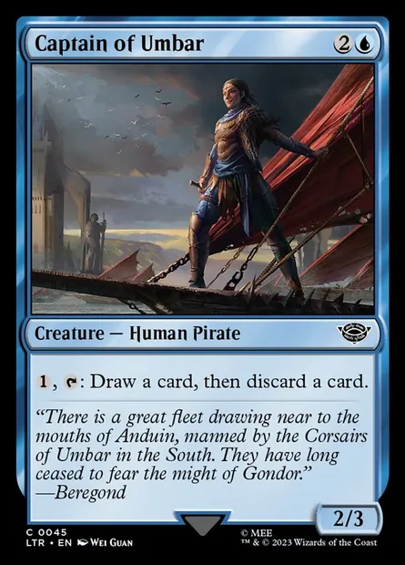 Captain of Umbar, Magic card LTR 45 — The Lord of the Rings: Tales of Middle-earth set