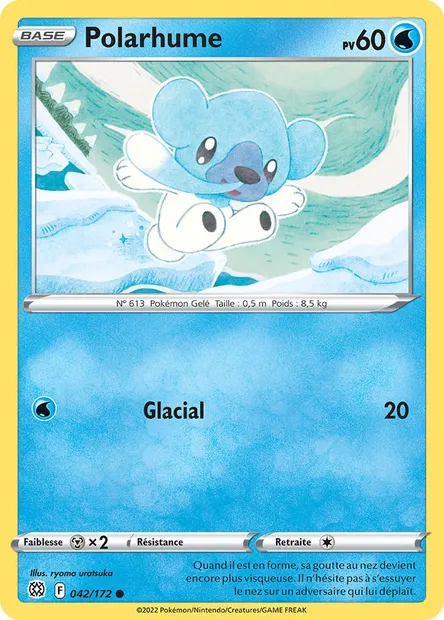 Polarhume, carte Pokémon BRS 042 — extension Stars Étincelantes
