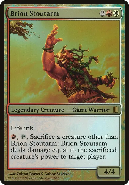 Brion Stoutarm, Magic card OCM1 2 — Commander's Arsenal Oversized set