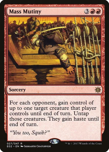 Mass Mutiny, Magic card E02 27 — Explorers of Ixalan set