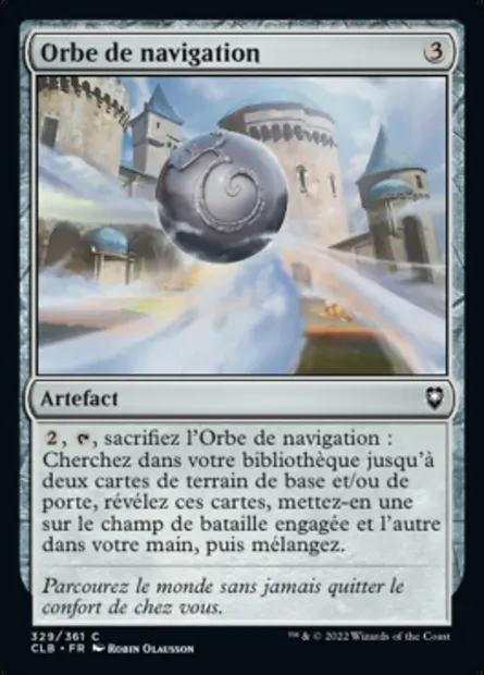 Orbe de navigation, carte Magic CLB 329 — extension Commander Légendes : la bataille de la Porte de Baldur
