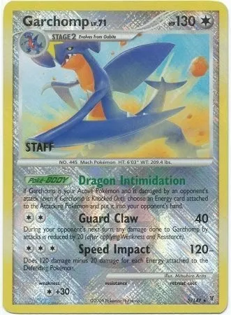 Carchacrok, carte Pokémon LGP 005-3 — extension League Promos