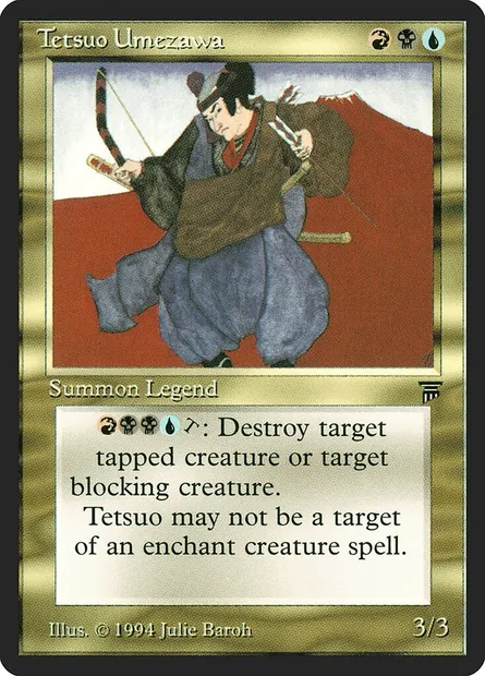 Tetsuo Umezawa, carte Magic LEG 262 — extension Legends