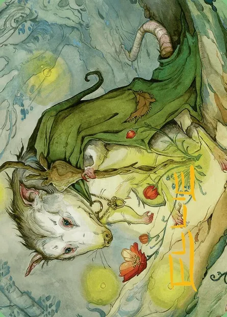 Tender Wildguide // Tender Wildguide, carte Magic ABLB 34 — extension Bloomburrow Art Series