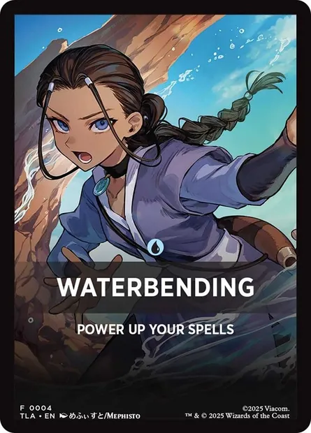 Waterbending, carte Magic FTLA 4 — extension Avatar: The Last Airbender Beginner Box Front Cards