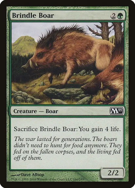 Brindle Boar, Magic card M11 166 — Magic 2011 set