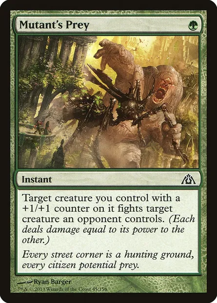 Mutant's Prey, Magic card DGM 45 — Dragon's Maze set
