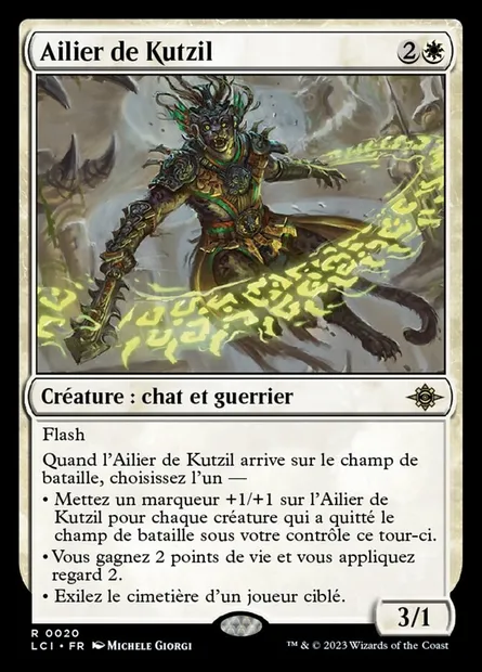 Ailier de Kutzil, carte Magic LCI 20 — extension The Lost Caverns of Ixalan