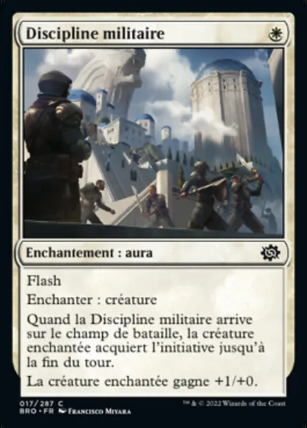 Discipline militaire, carte Magic BRO 17 — extension La Guerre Fratricide