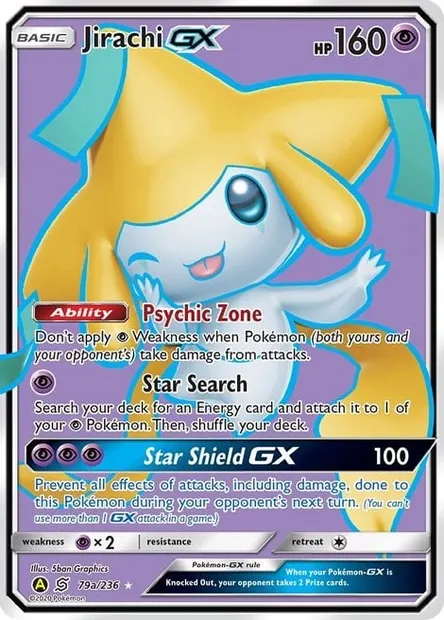 Jirachi GX, Pokémon card TDX 79a — Theme Deck & Blisters Exclusives set