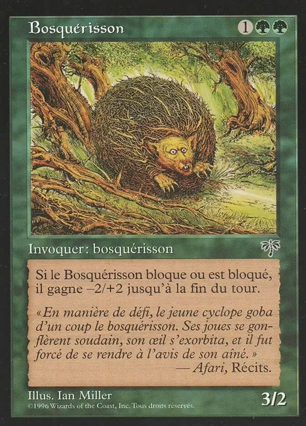 Bosquérisson, carte Magic MIR 208 — extension Mirage