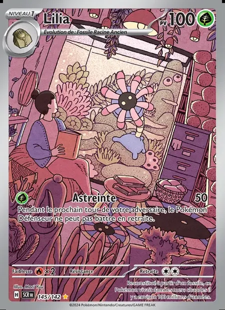 Lilia, carte Pokémon SCR 145 — extension Couronne Stellaire
