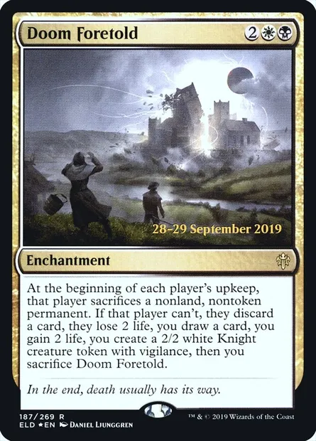 Doom Foretold, Magic card PELD 187s — Throne of Eldraine Promos set